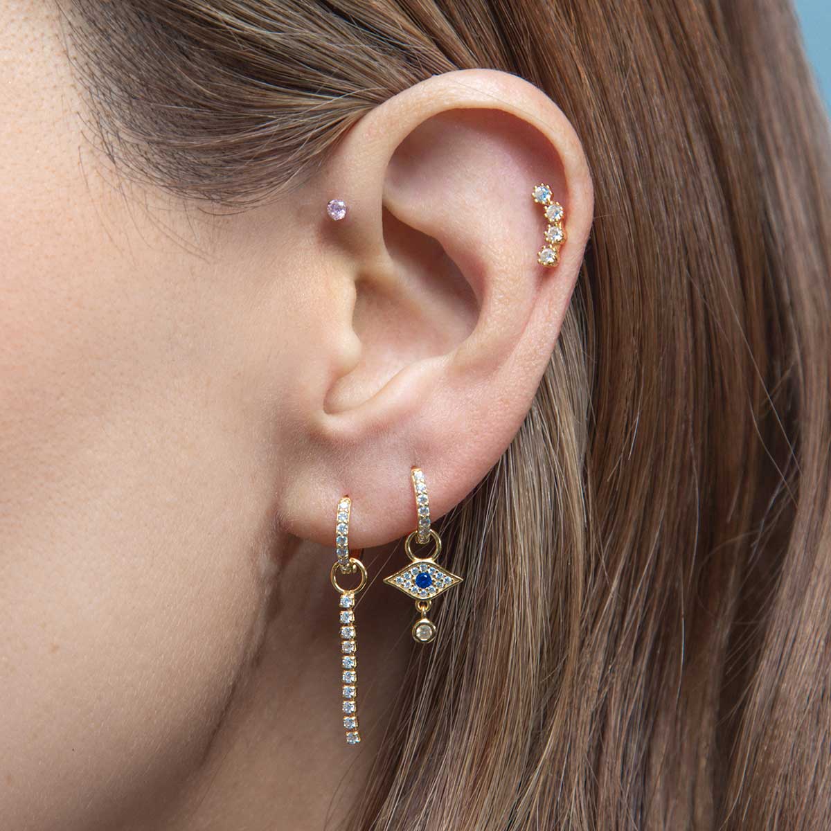 Ten Round Earring Charm