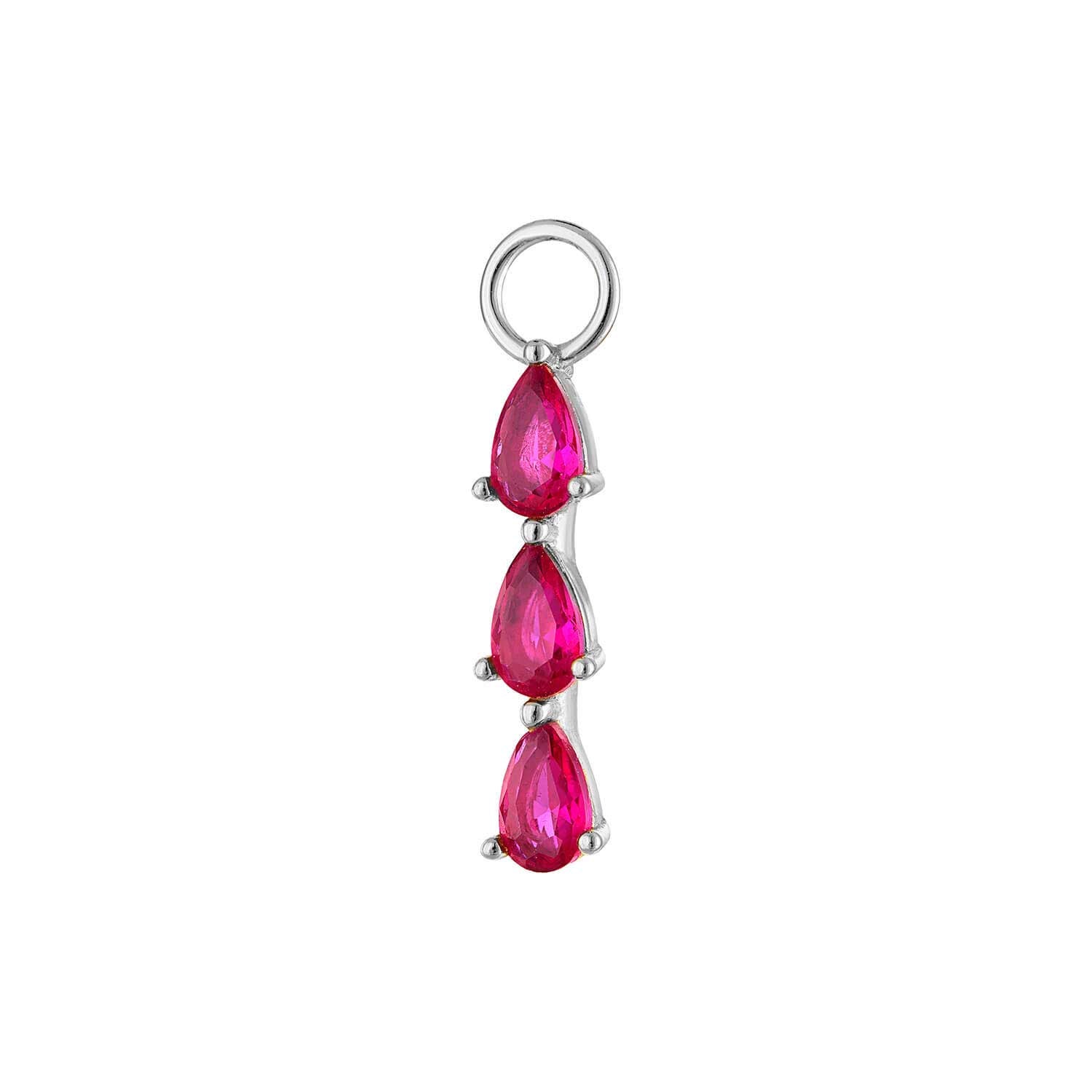 Triple Pink Topaz Charms
