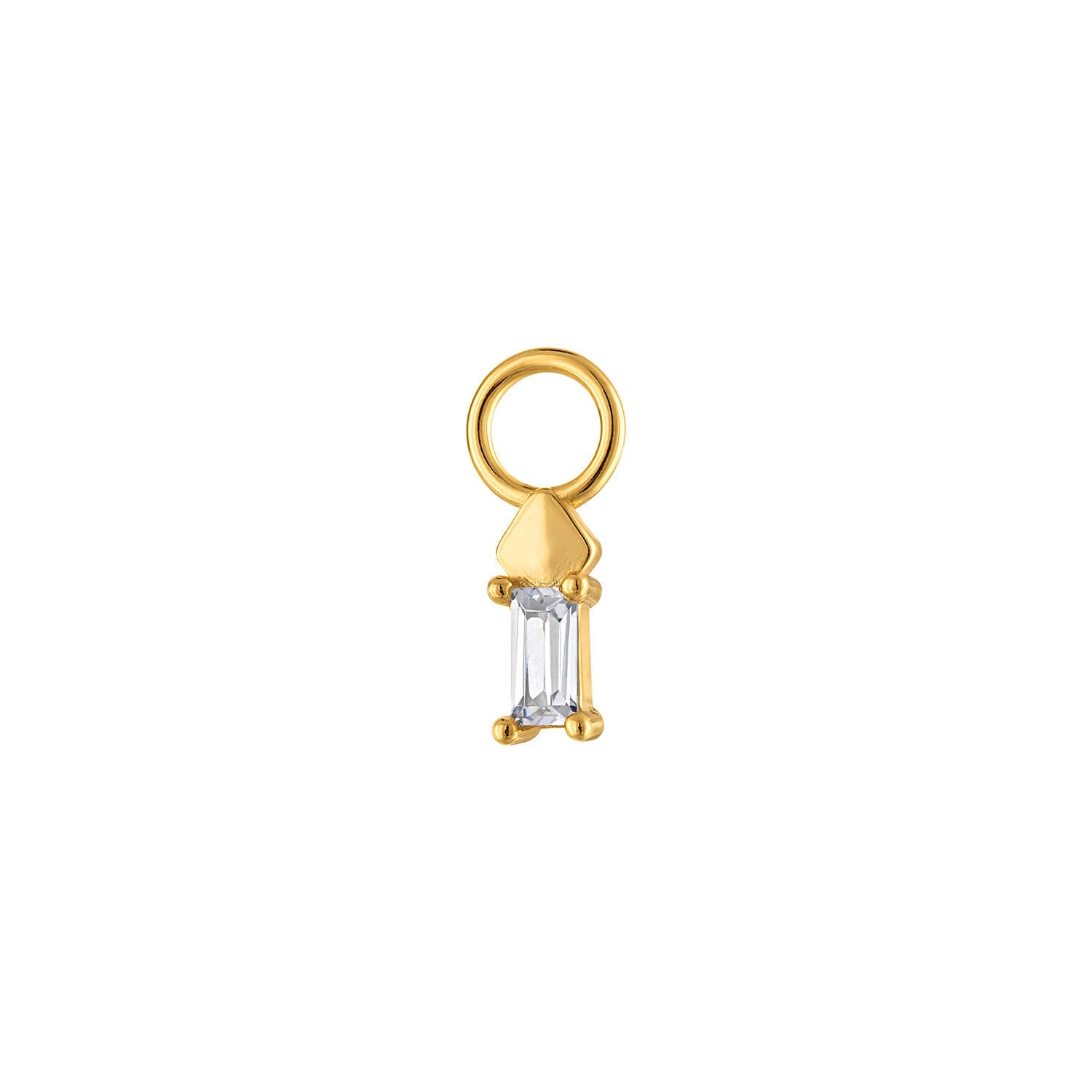 Single Short Baguette Charm