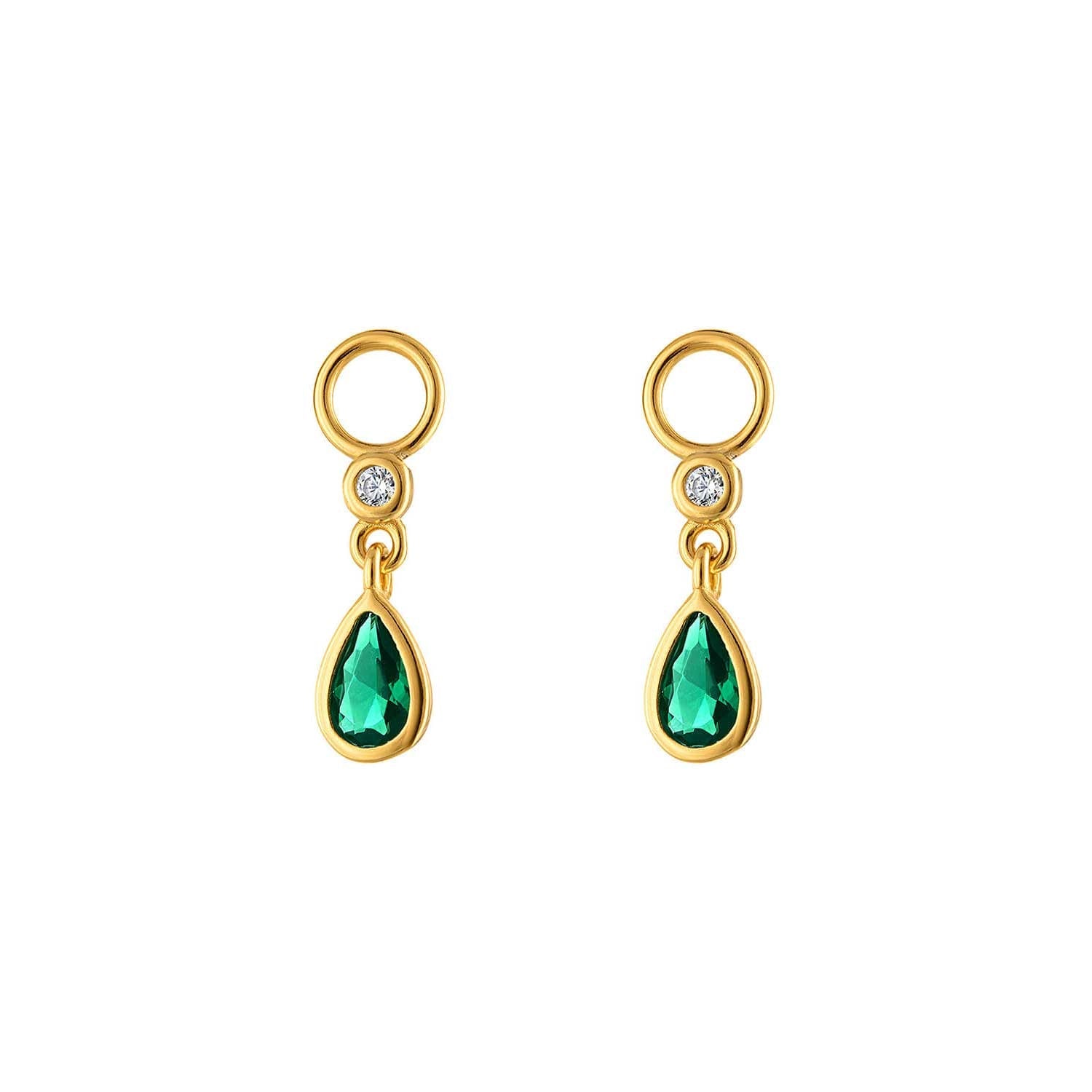 Green Pear Earring Charm