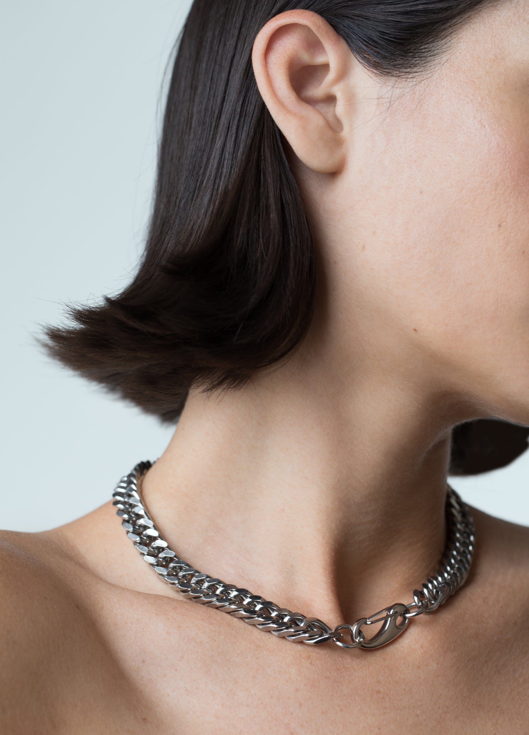 Chunky Silver Chain Necklace