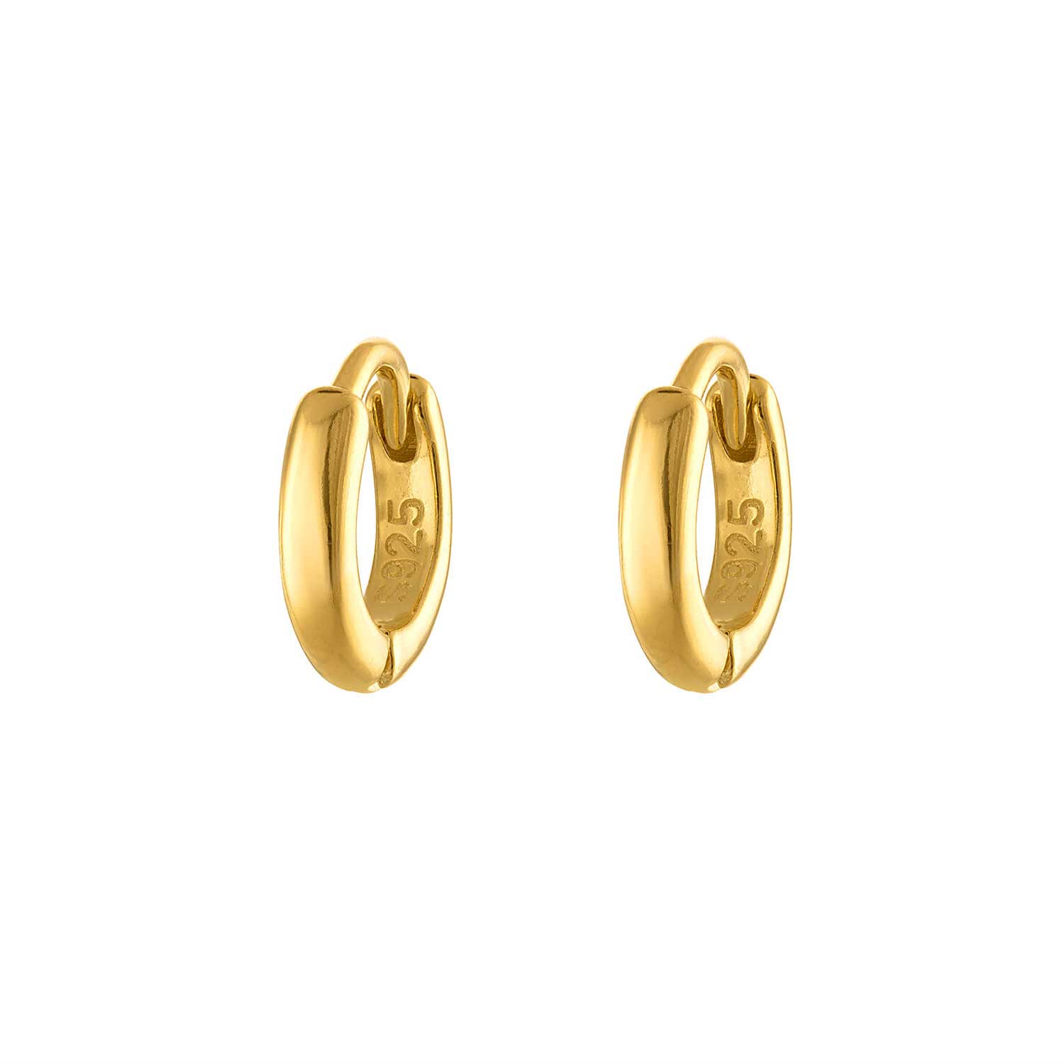 Gold Huggie with Charm