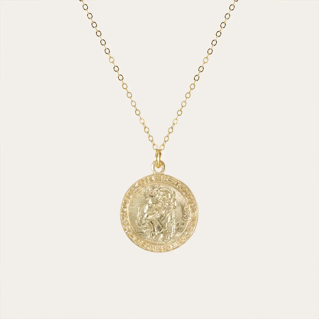 St Christopher Charm Necklace