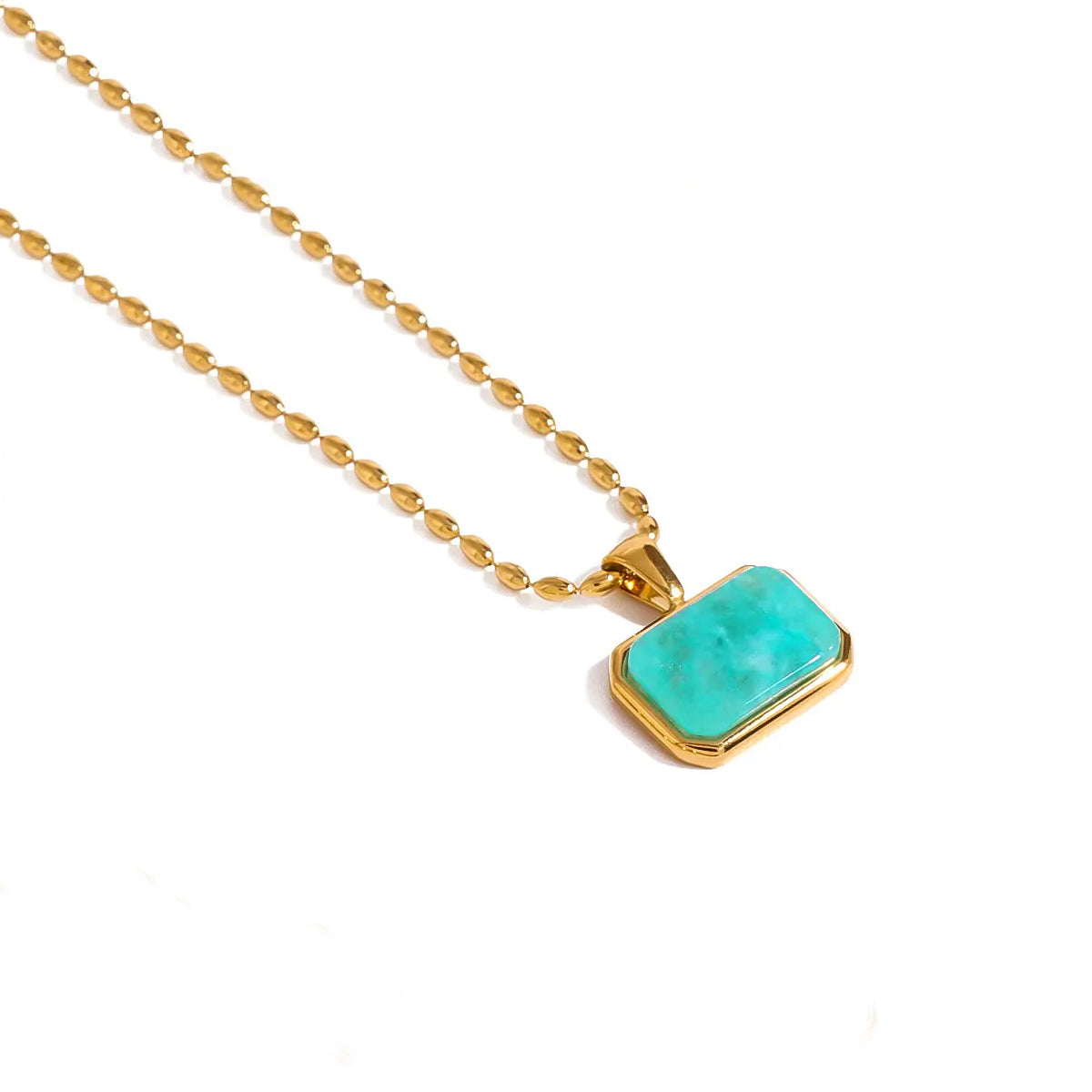 Amazonite Gemstone Charm Necklace