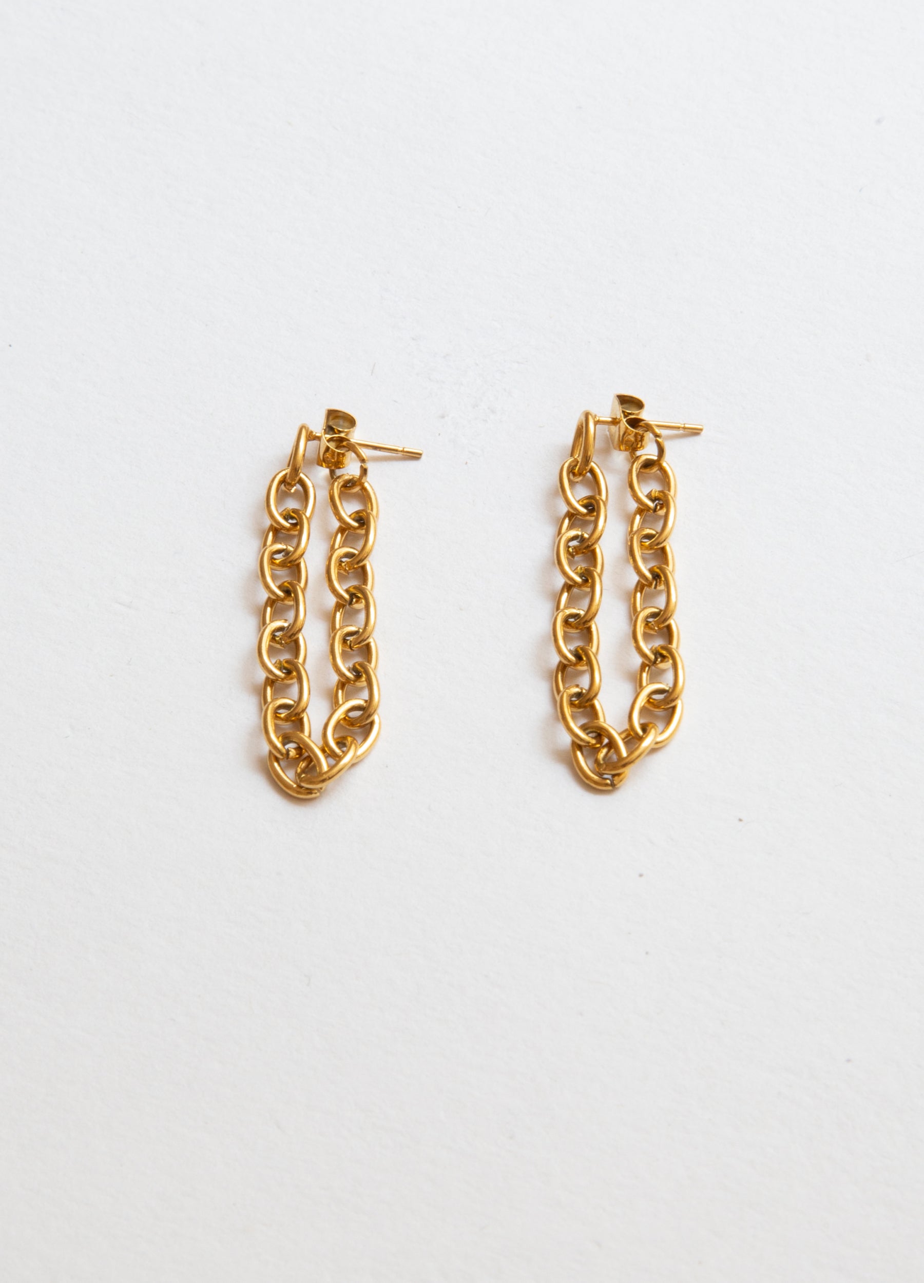 Oval Chain Earring