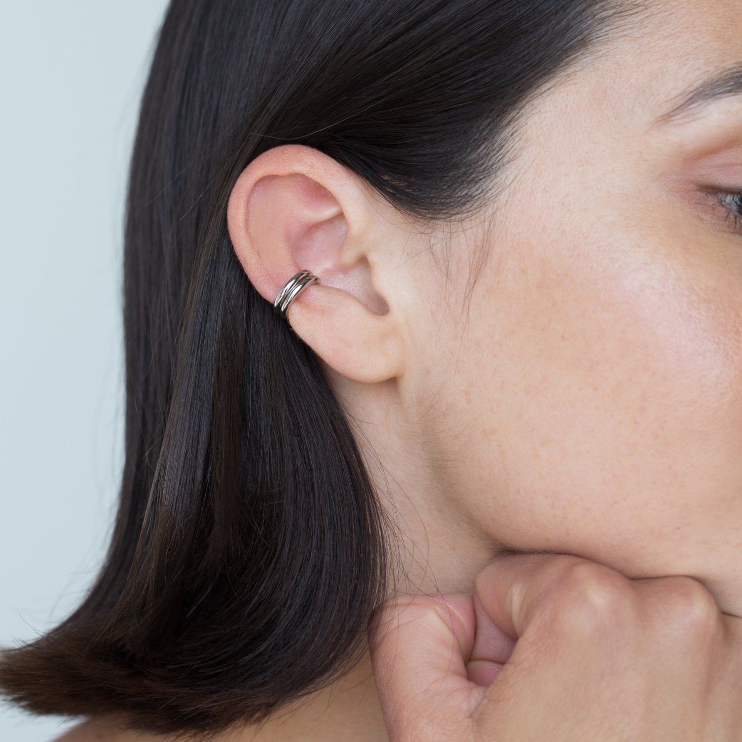 Silver Galaxy Ear Cuff