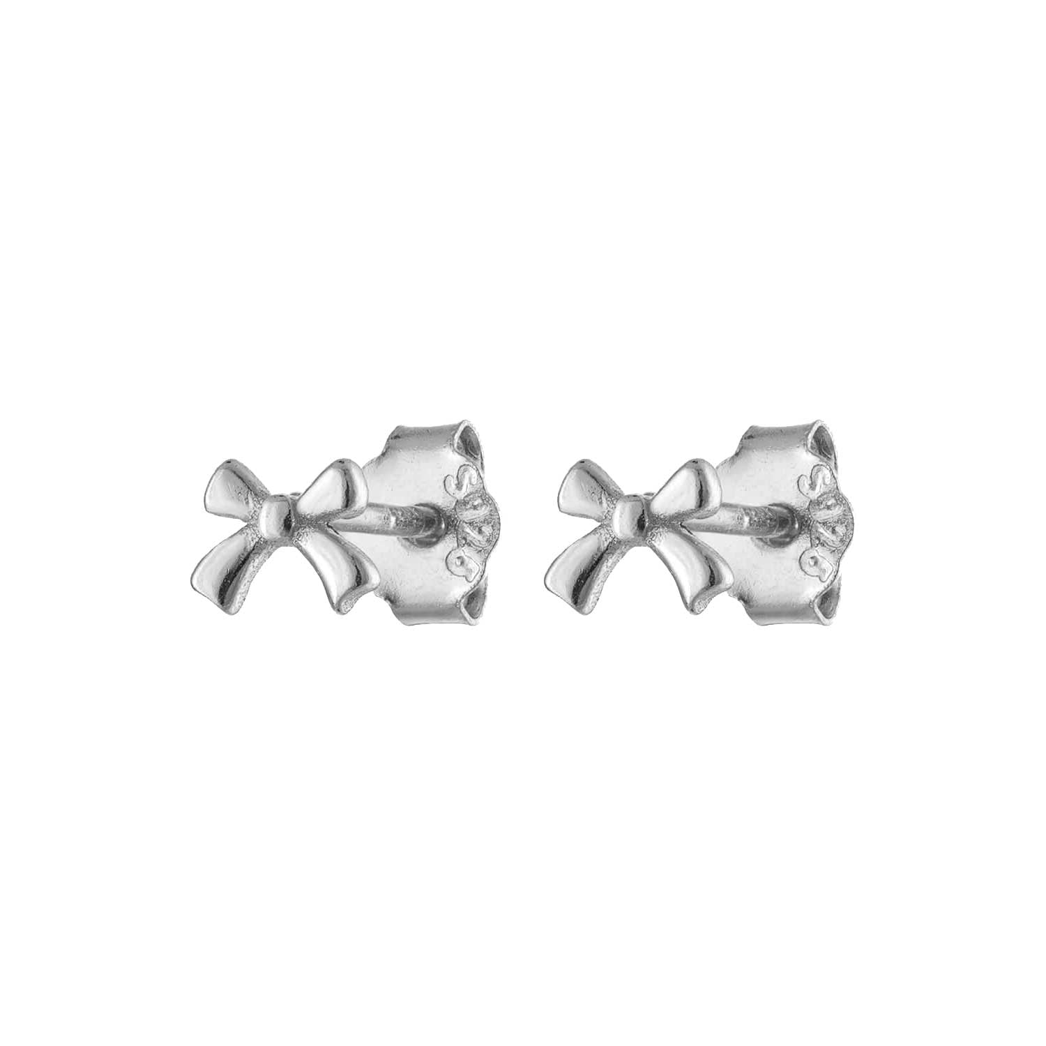 Micro Gold Bow Stud