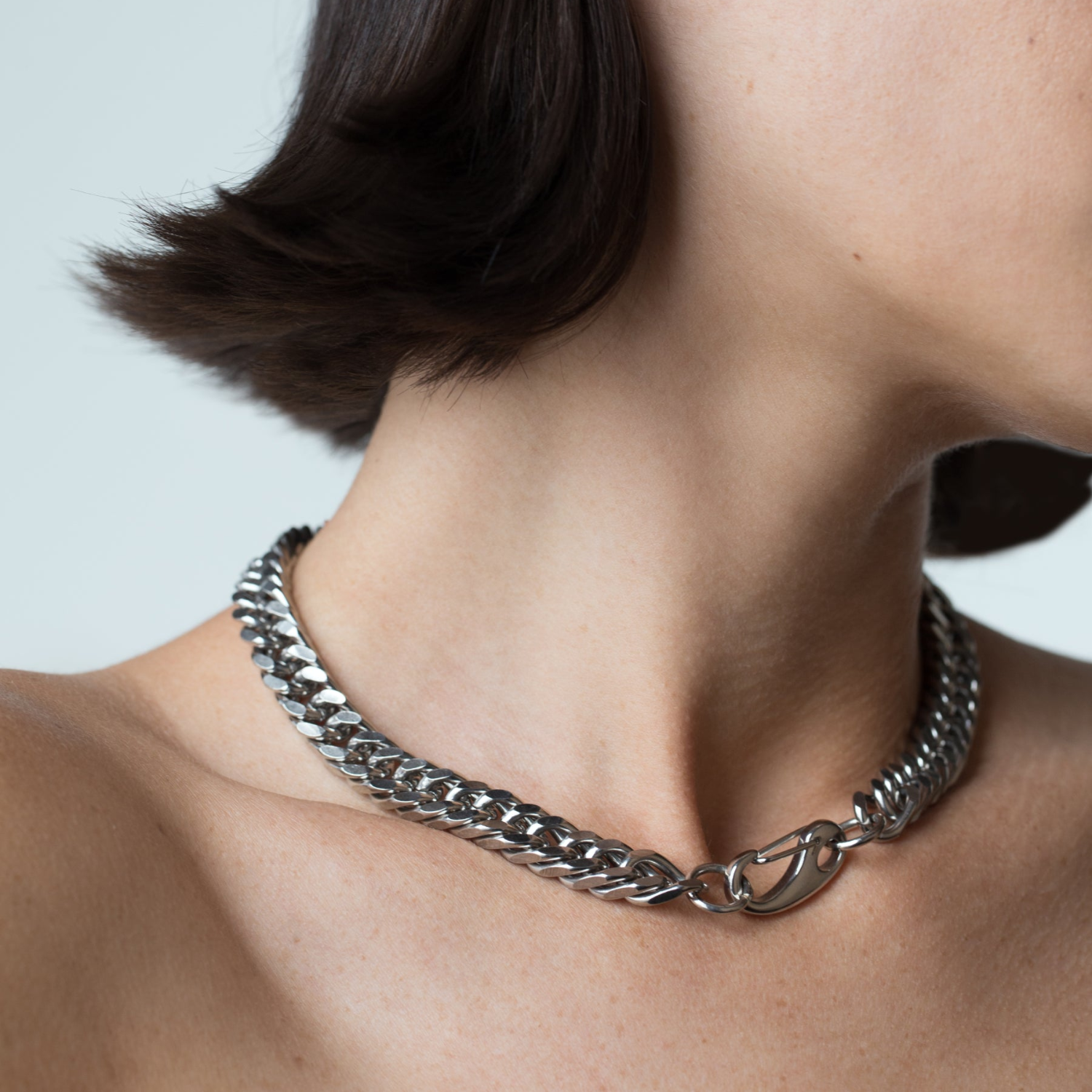 Chunky Silver Chain Necklace