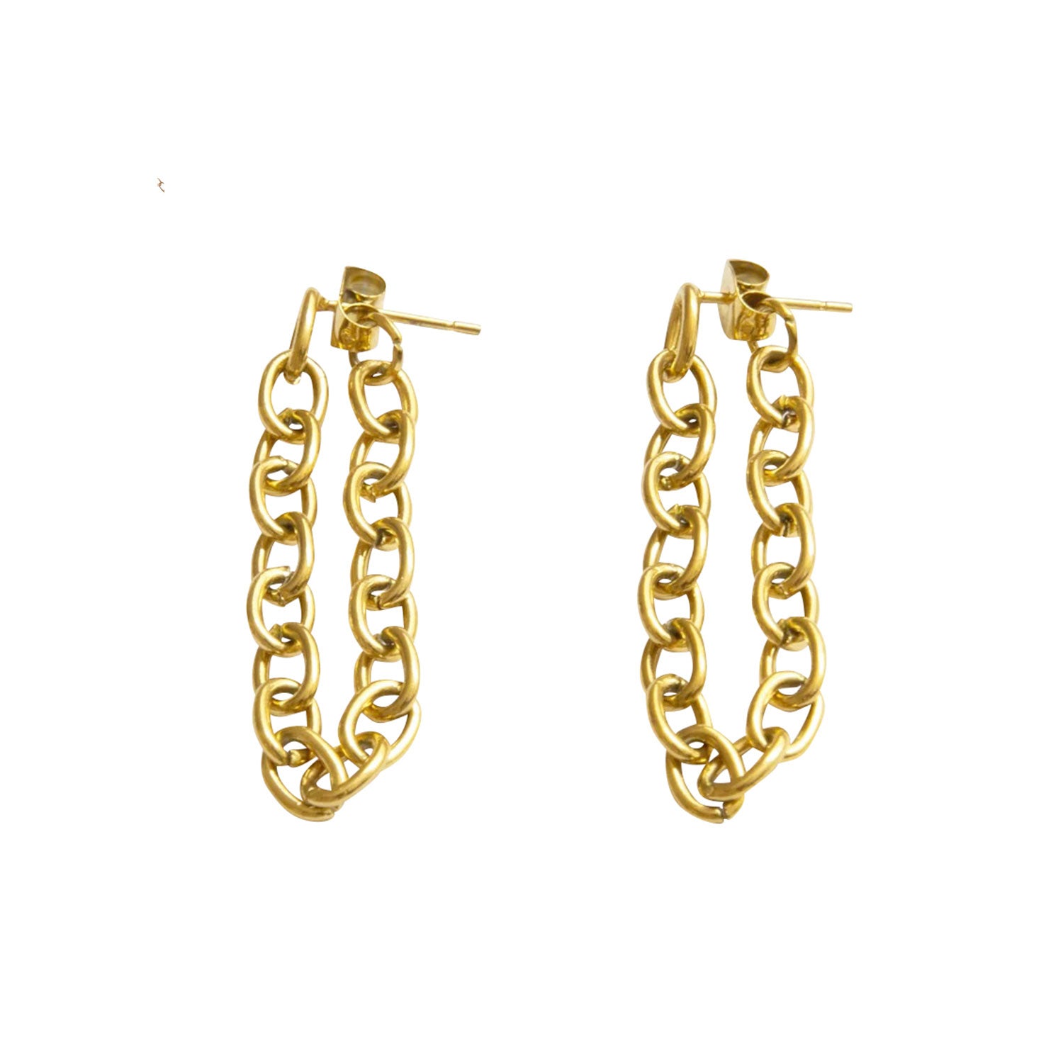 Oval Chain Earring