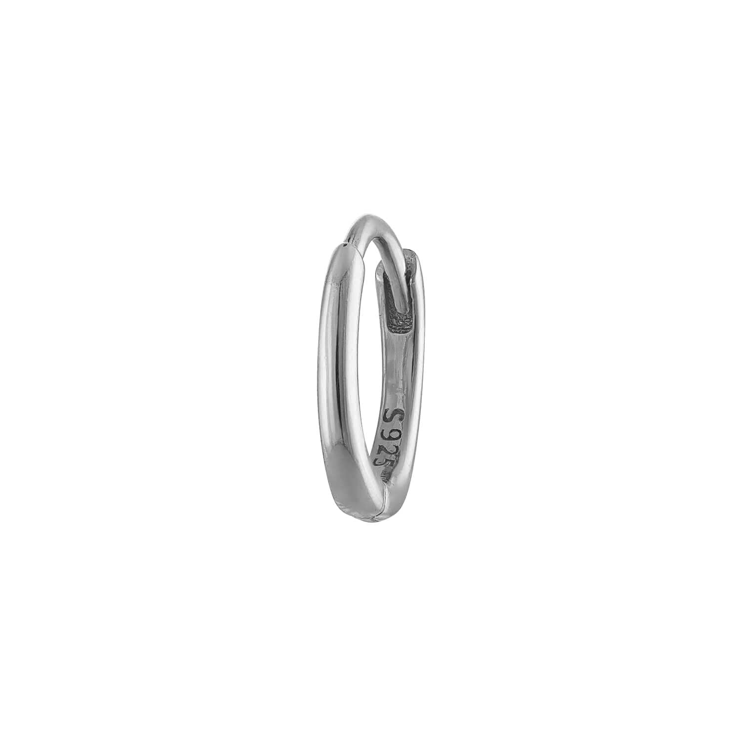 Huggie 8mm Silver