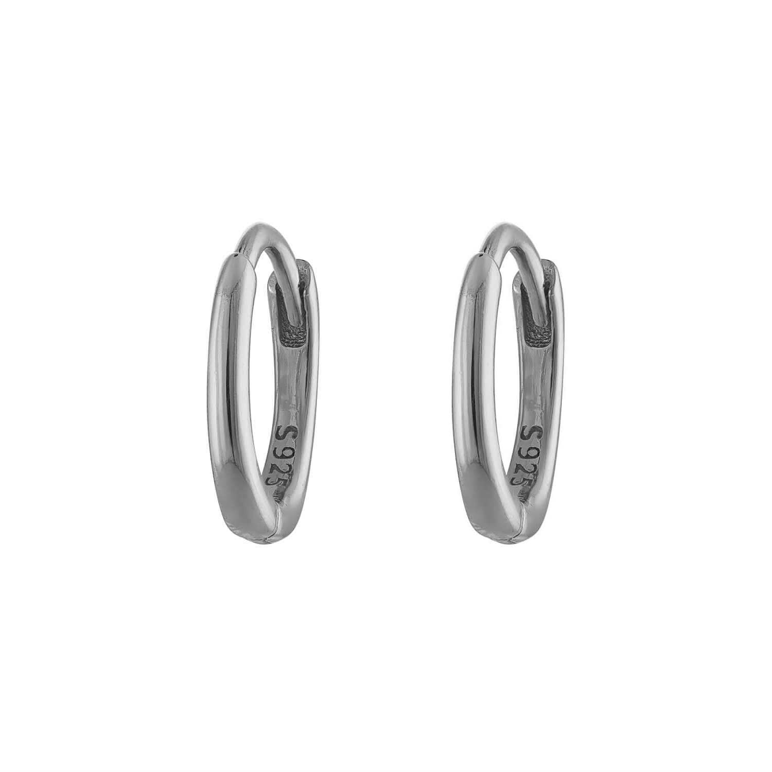 Huggie 8mm Silver