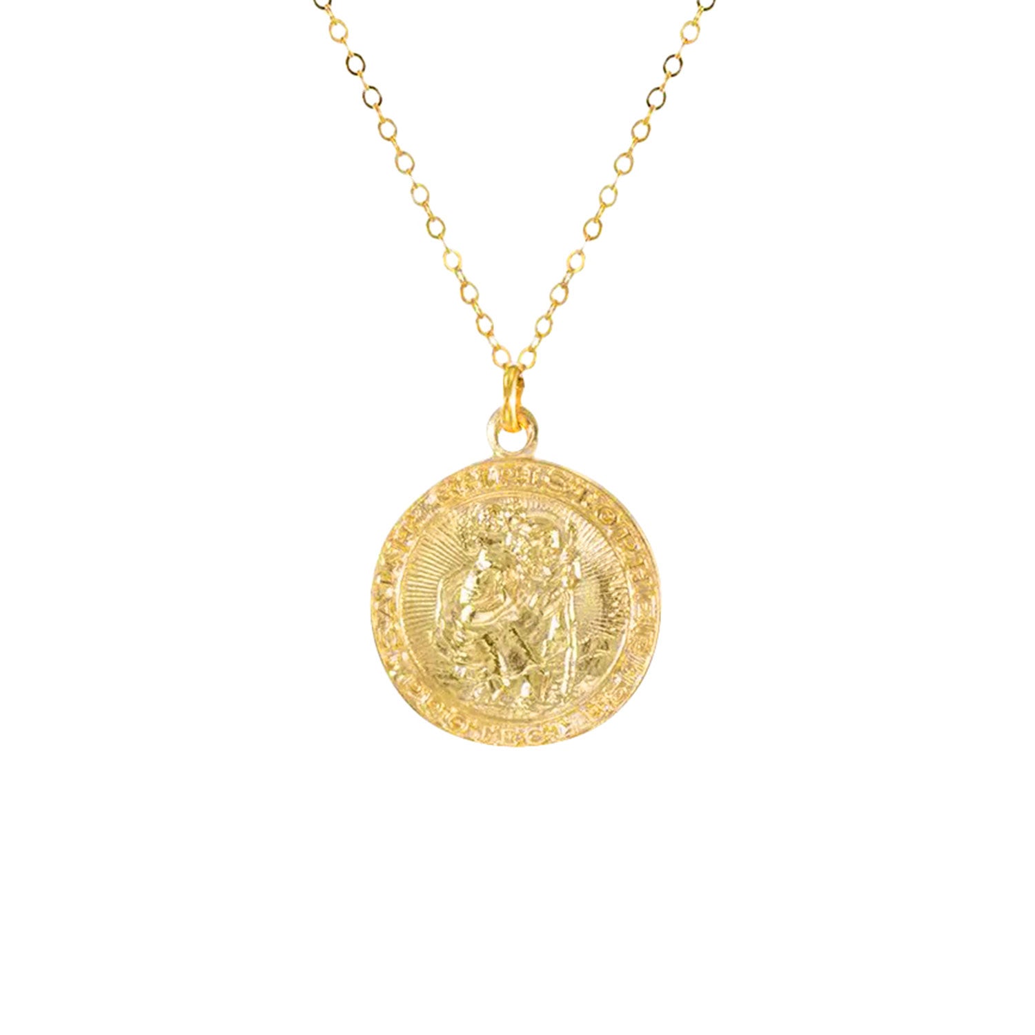 St Christopher Charm Necklace